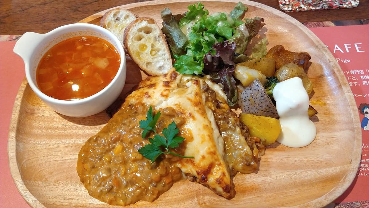 焼津 焼津駅 焼津駅前商店街 PIGE CAFE ピゲカフェ ランチ チーズピゲ