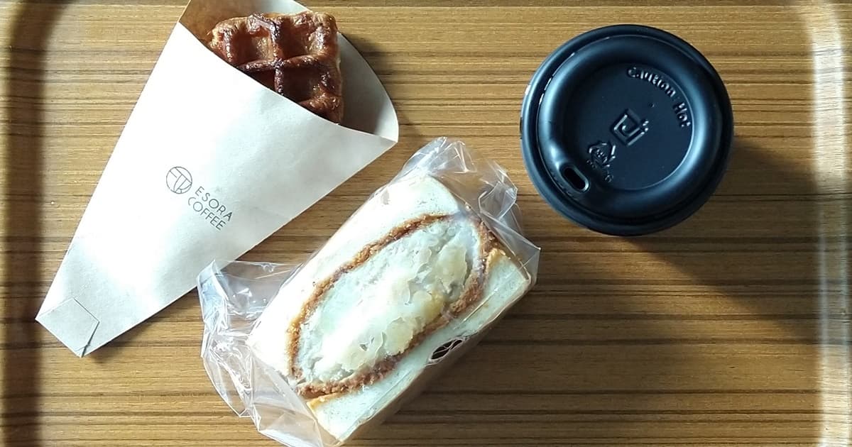 焼津 吉永 カフェ エソラコーヒ ーESORA COFFEE ワッフル 口コミ 評判 レビュー