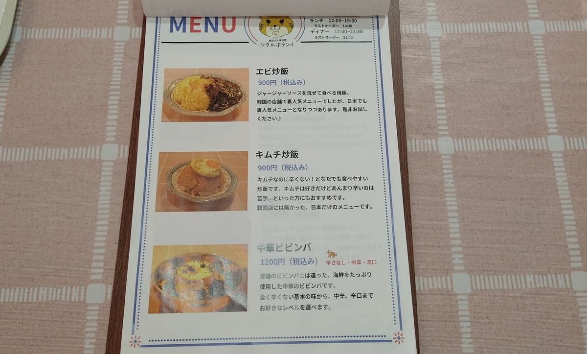 ソウルホランイ 藤枝 駅前 韓国料理 メニュー 口コミ 評判 レビュー