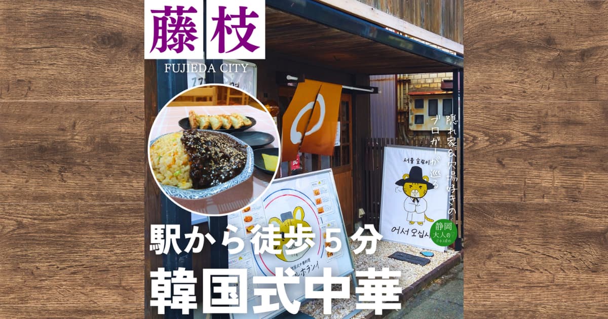 藤枝市の韓国式中華料理店【ソウルホランイ】でランチ｜エビ炒飯と焼き餃子を実食レビュー！